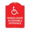 Signmission Wheelchair Accessible Entrance Heavy-Gauge Aluminum Architectural Sign, 24" H, RW-1824-9739 A-DES-RW-1824-9739 - alternate 1